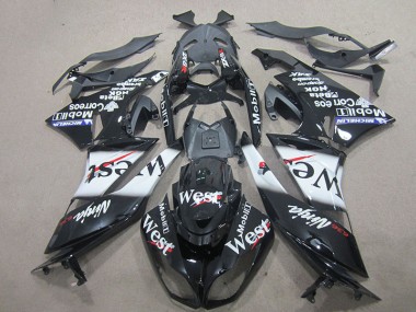 2009-2012 Black West ZX6R Motorcycle Fairings