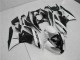 2009-2012 Black White ZX6R Motorcycle Fairings