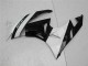 2009-2012 Black White ZX6R Motorcycle Fairings