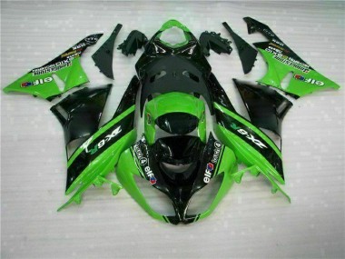 2009-2012 Green Black ZX6R Motorcycle Fairing