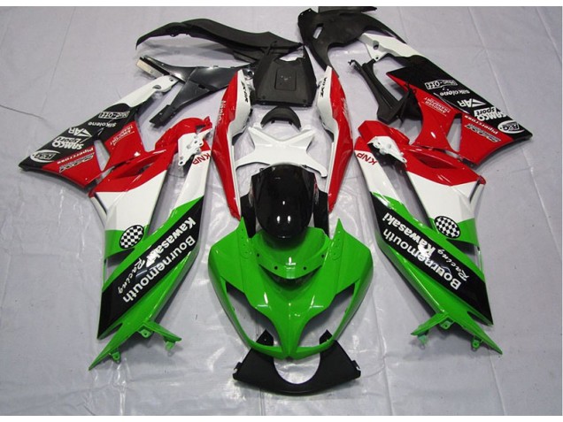 2009-2012 Green Red ZX6R Motorcycle Fairings