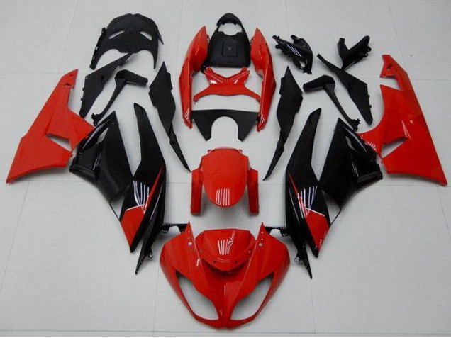 2009-2012 Red Black ZX6R Motorcycle Fairings