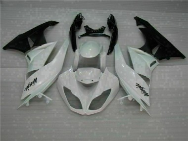 2009-2012 White Black ZX6R Motorcycle Fairing