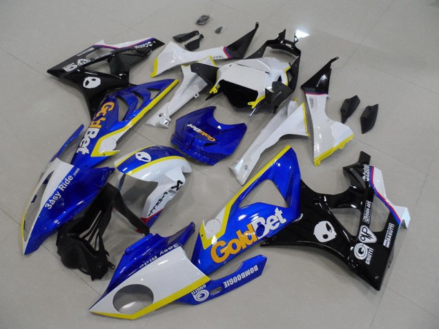 2009-2014 Blue White GoldBet S1000RR Motorcycle Fairing