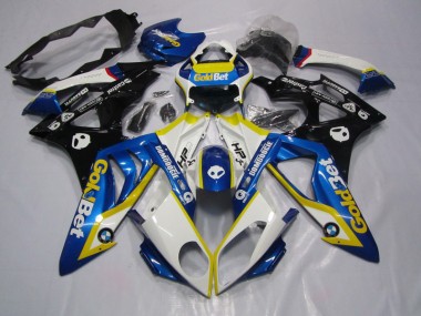 2009-2014 Blue White GoldBet S1000RR Motorcycle Fairings