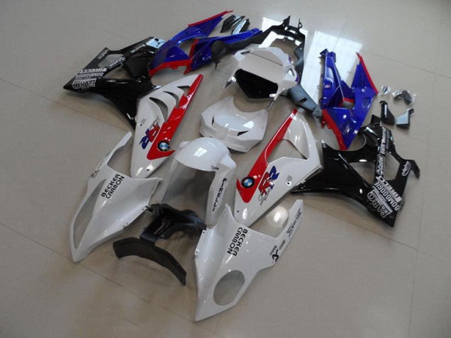 2009-2014 White Blue Red Becker Carbon S1000RR Motorcycle Fairings