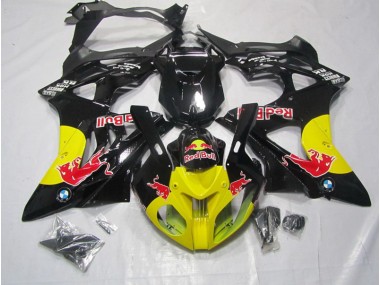 2009-2014 Yellow Black RedBull S1000RR Motorcycle Fairings