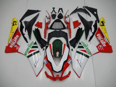 2009-2015 White Red Alitalia RSV4 Motorcycle Fairings