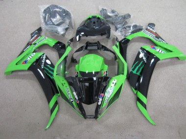 2011-2015 Black Green Touch4 Monster ZX10R Motorcycle Fairings