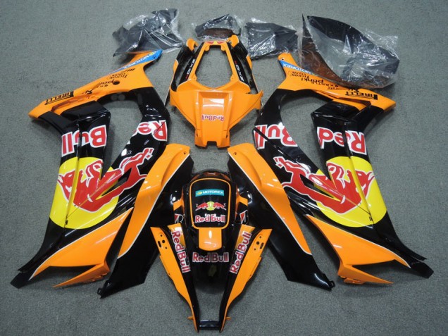 2011-2015 Black Orange Red Bull ZX10R Motorcycle Fairings