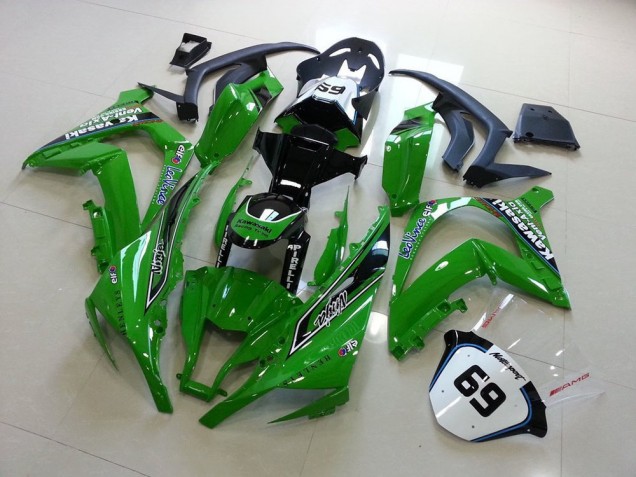 2011-2015 Green ZX10R Motorcycle Fairings