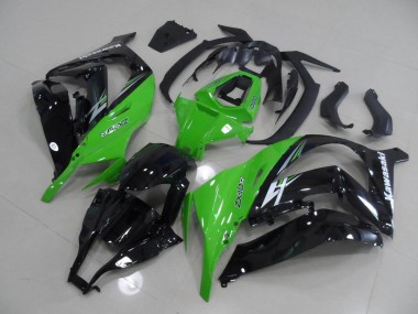 2011-2015 Green and Black ZX10R Motorcycle Fairings