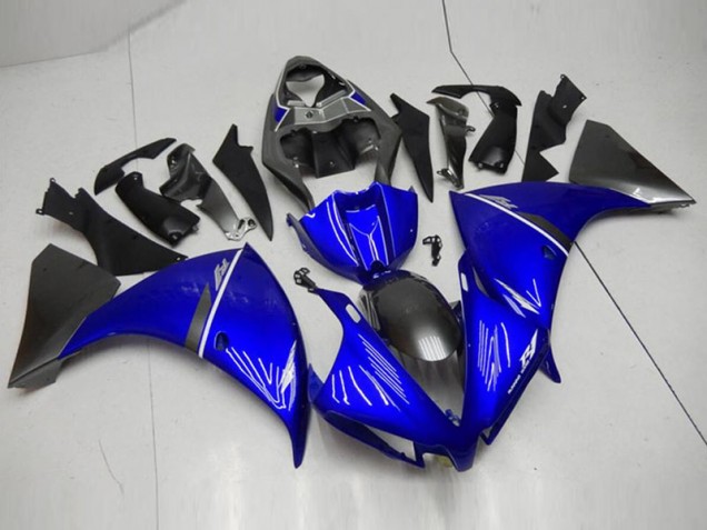 2012-2014 Black Blue YZF R1 Motorcycle Fairings