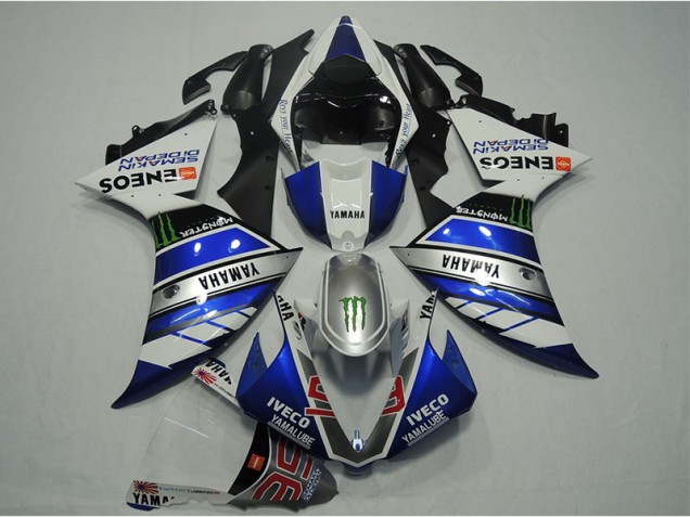 2012-2014 Blue White IVECO YZF R1 Motorcycle Fairings