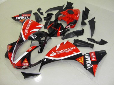 2012-2014 Red Black Santander YZF R1 Motorcycle Fairings