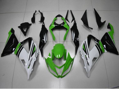 2013-2018 Black Green White ZX6R Motorcycle Fairings