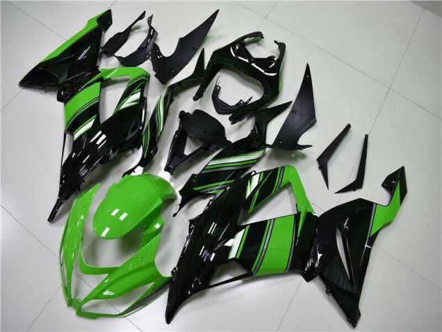 2013-2018 Green Black ZX6R Motorcycle Fairings