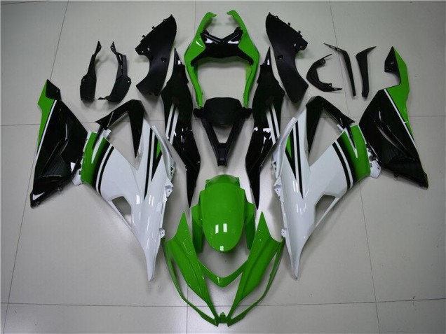 2013-2018 Green White Black ZX6R Motorcycle Fairings