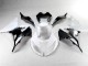 2013-2018 White Black ZX6R Motorcycle Fairing