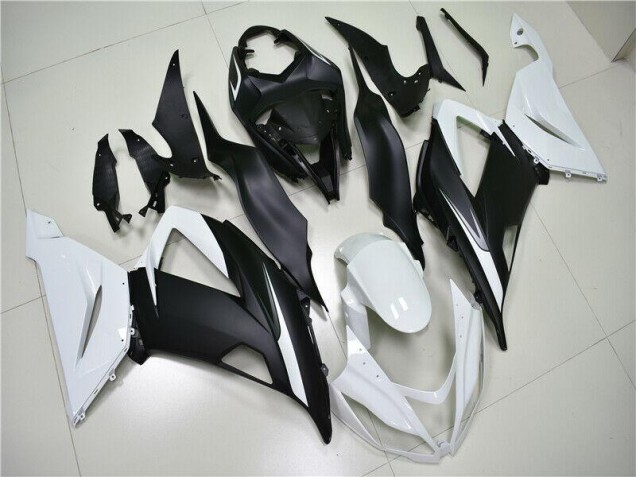 2013-2018 White Black ZX6R Motorcycle Fairing