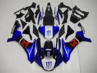 2015-2019 Black Blue YZF R1 Motorcycle Bodywork