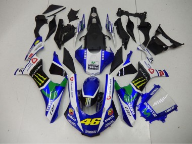 2015-2019 Blue Blue White ENEOS Movistar 46 YZF R1 Motorcycle Fairings