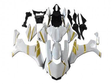 2015-2019 White Gold YZF R1 Motorcycle Fairings