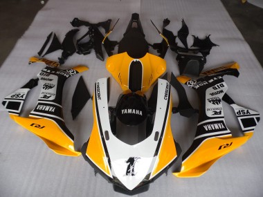 2015-2019 Yellow White Black YZF R1 Motorcycle Fairings