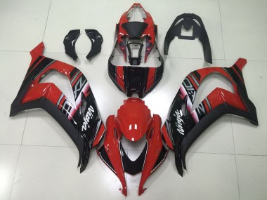 2016-2019 Black Red Ninja ZX10R Motorcycle Fairings