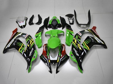 2016-2019 Green Black Red Ninja Monster ZX10R Motorcycle Fairings