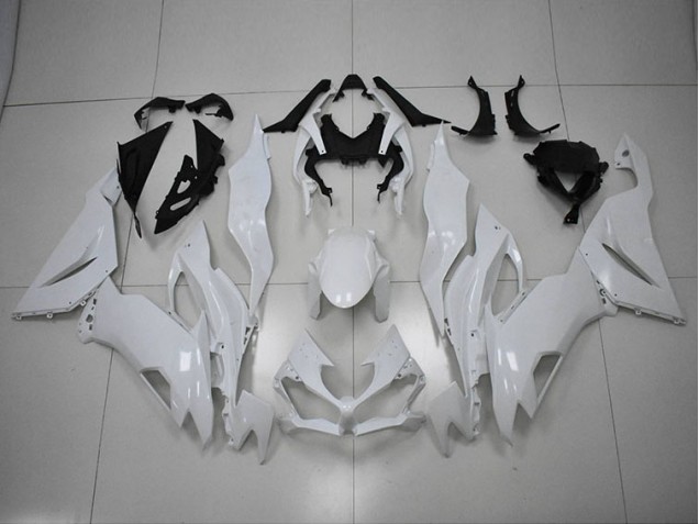 2019-2023 White ZX6R Motorcycle Fairings